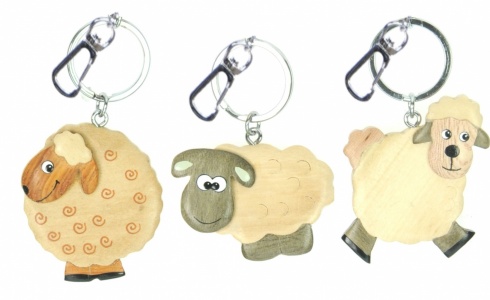 5001-SH: Keyrings - Sheep - 3 Designs (Pack Size 36) Price Breaks Available